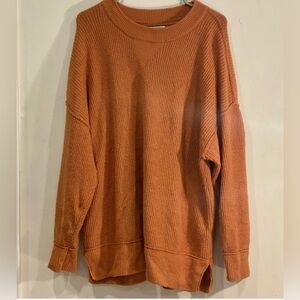 Orange Aerie oversized sweater